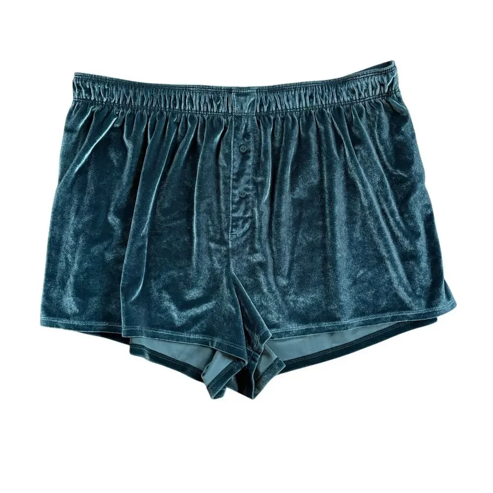 VS Pink Velour Sleep Shorts XL